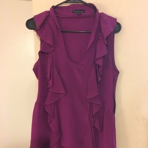 Fuchsia Rayon Top. Size M